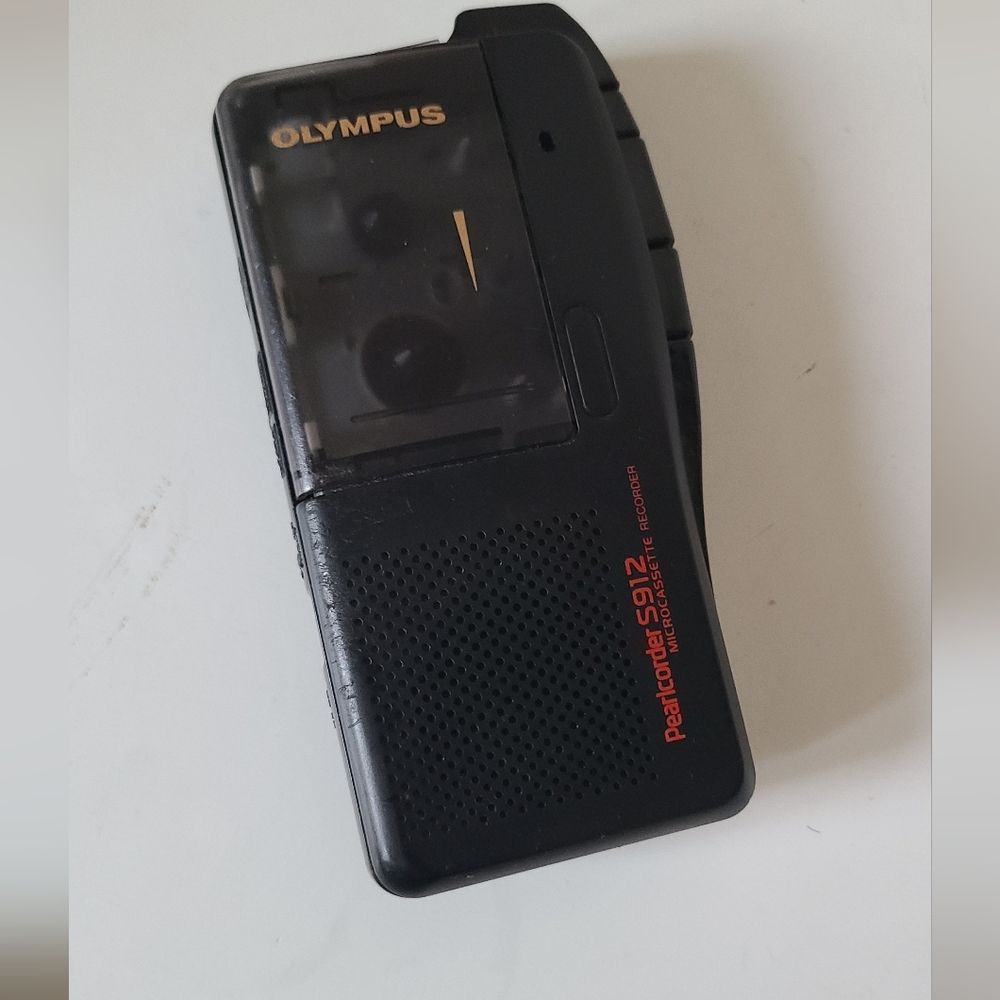 Olympus Black and Gold Microcassette Recorder (Untested)
